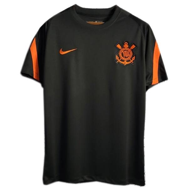 Corinthians pre-match training jersey black soccer uniform men's football tops sport shirt 2022-2023
